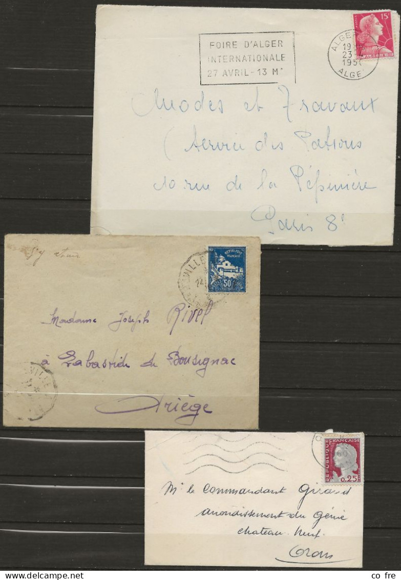 Algérie: Petit Lot De Lettres D'époques Différentes (ref.2) - Collections, Lots & Séries