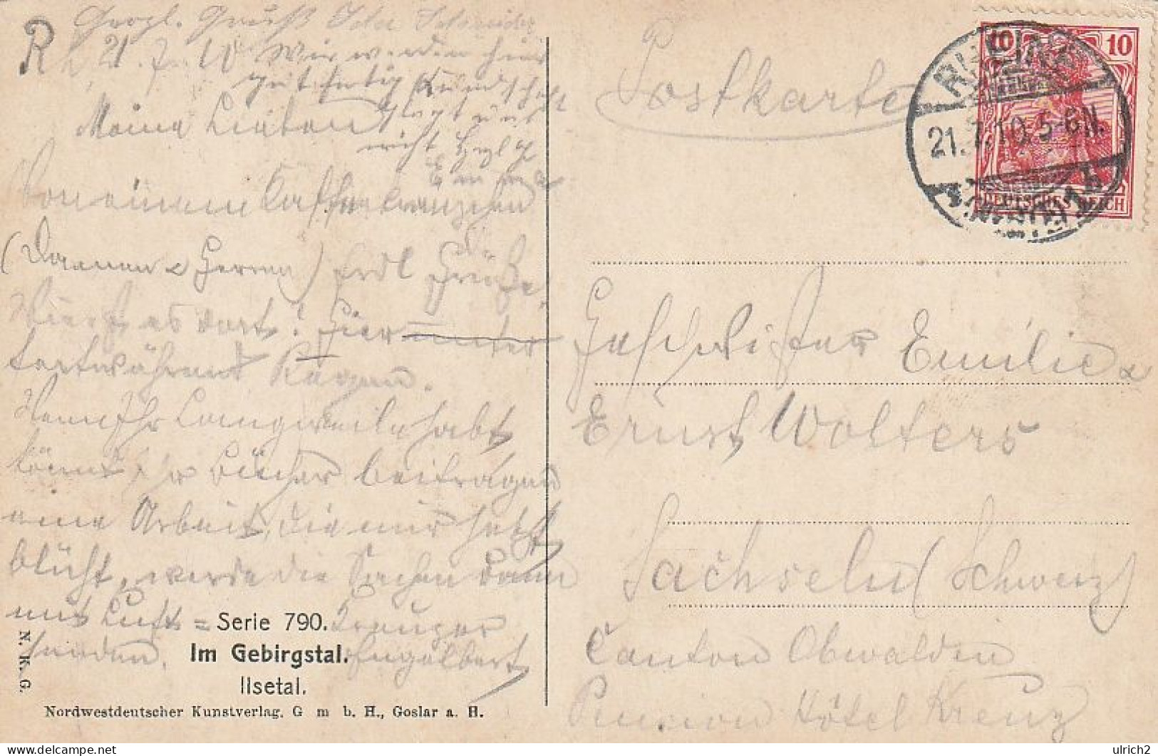 AK Ilsetal - Im Gebirgstal - 1910  (69186) - Ilsenburg
