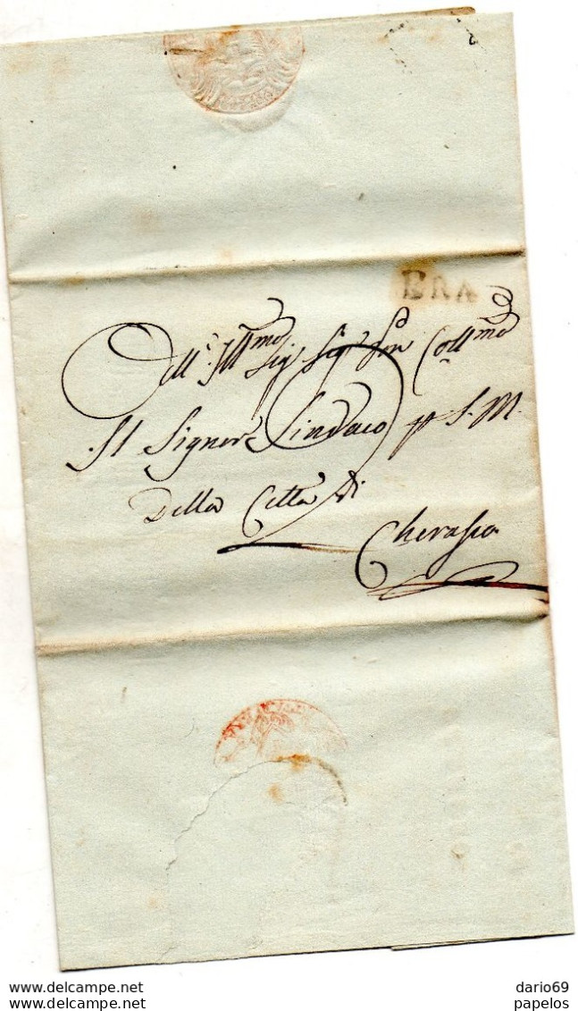 1820  LETTERA CON ANNULLO  BRA  CUNEO - ...-1850 Préphilatélie