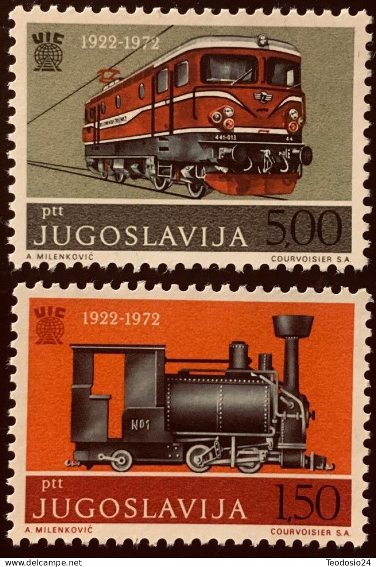 YUGOSLAVIA 1972 1363 A 1364 ** - Nuovi