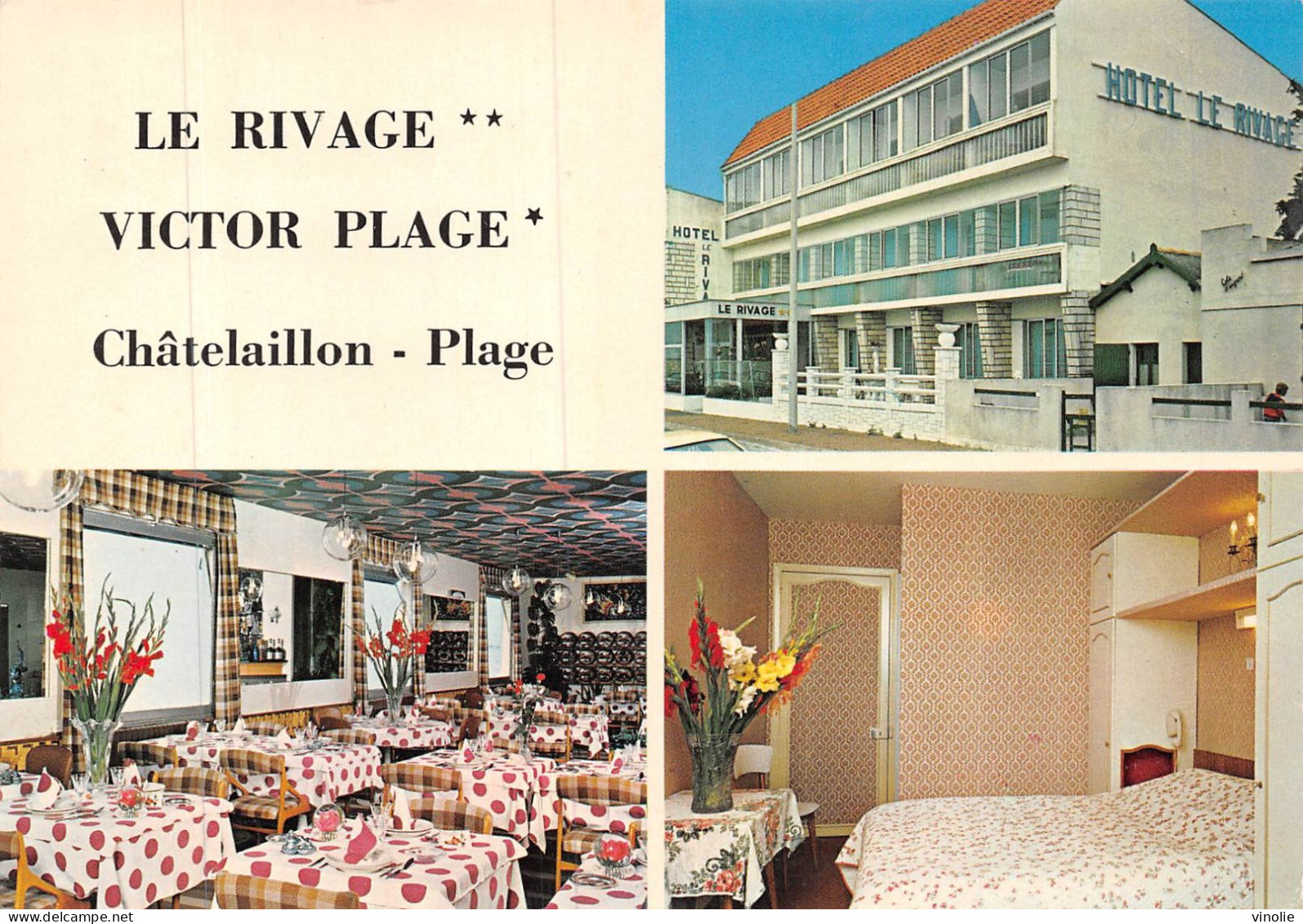 MO-24-548 : CHATELAILLON-PLAGE. HOTEL RESTAURANT LE RIVAGE. VICTOR-PLAGE - Châtelaillon-Plage