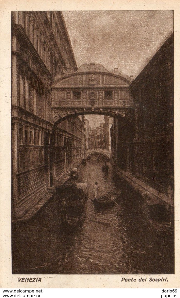 1930  CARTOLINA  VENEZIA PONTE DEI SOSPIRI - Venezia (Venice)