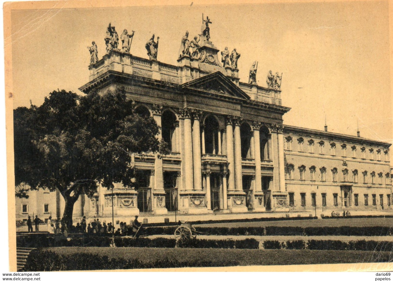 1949 CARTOLINA CON ANNULLO  ROMA + TARGHETTA ABANO TERME - 1946-60: Storia Postale