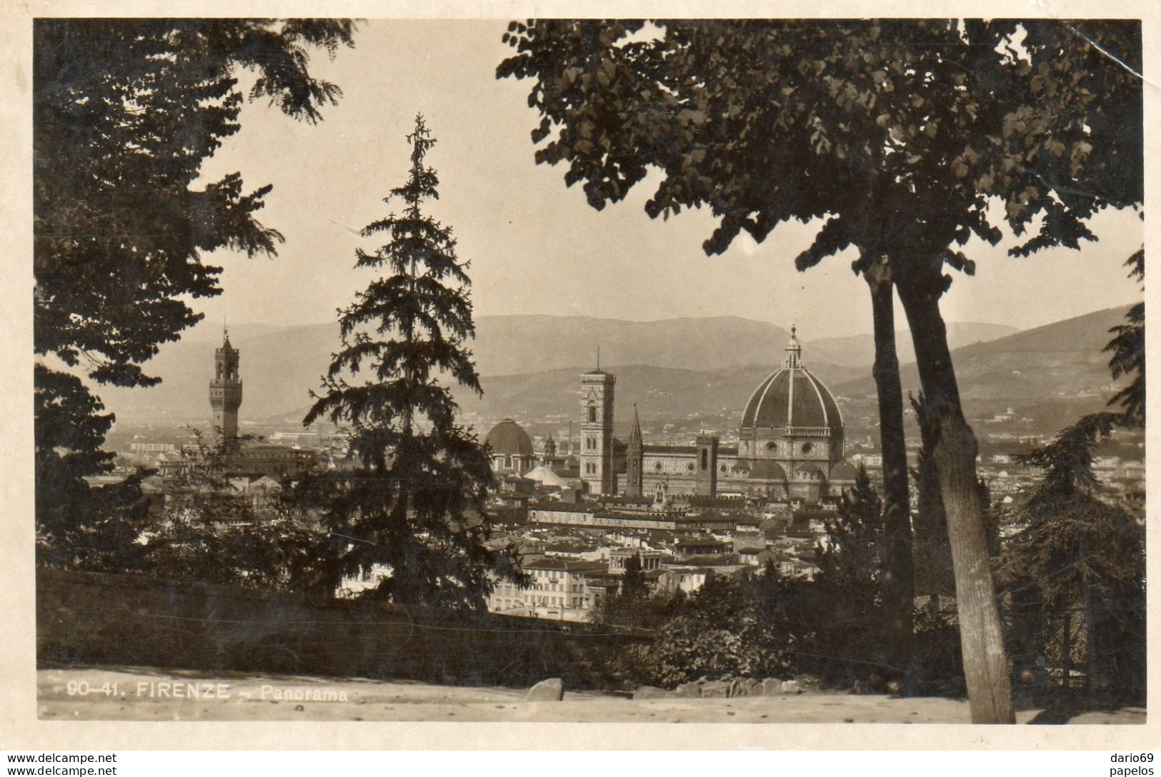 1941  CARTOLINA  CON ANNULLO FIRENZE + TARGHETTA  LA LOTTERIA DI MERANO - Marcofilie