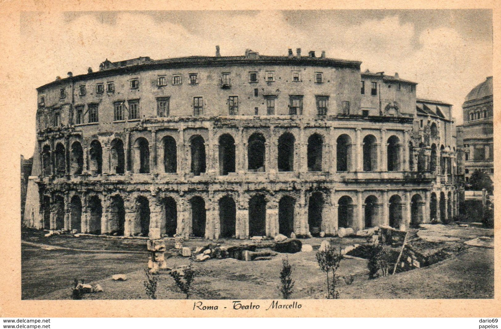 1941   CARTOLINA  ROMA - TEATRO MARCELLO  VIAGGIATA - Otros Monumentos Y Edificios