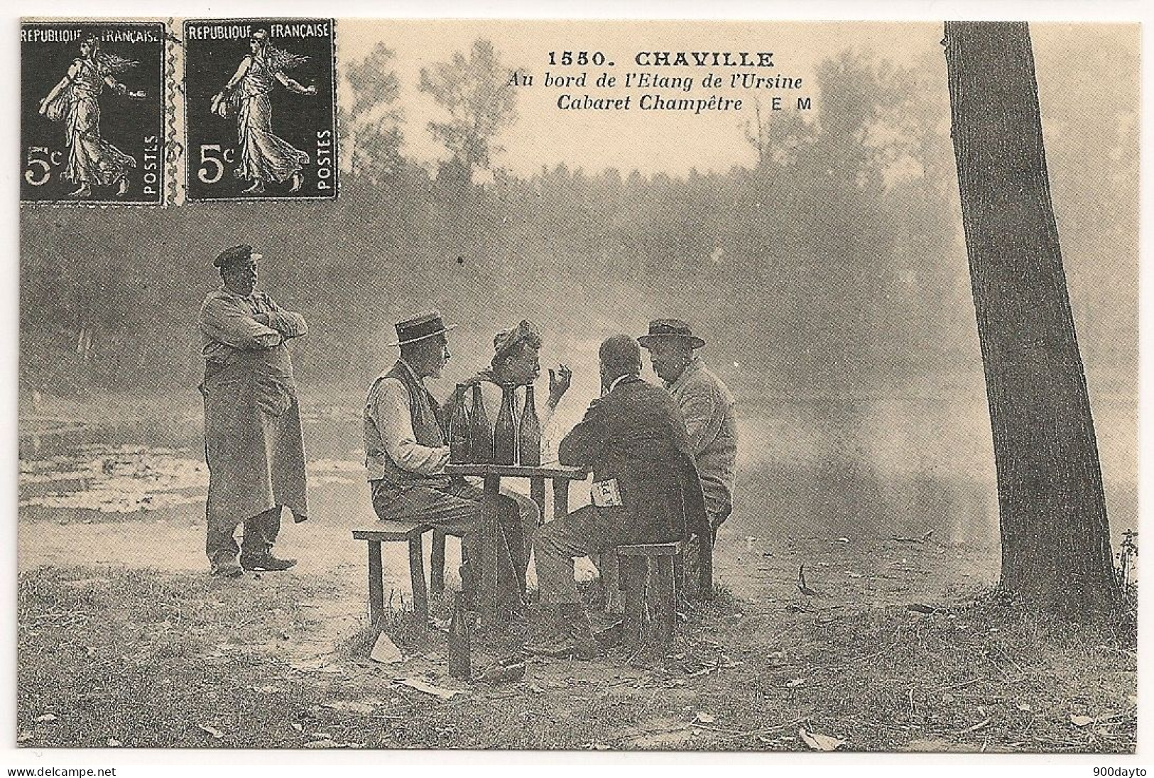 CHAVILLE. Au Bord De L'étang De L'Ursine. Cabaret Champêtre. (REPRODUCTION) - Chaville