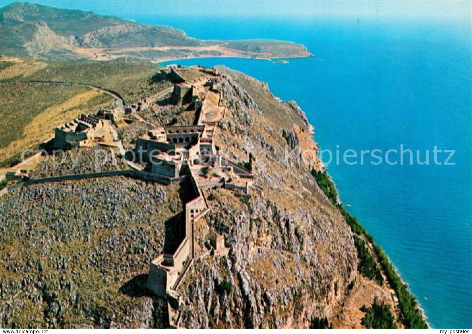 73327734 Nauplia Nauplion Burg Palamidi Kueste Fliegeraufnahme Nauplia Nauplion - Griechenland