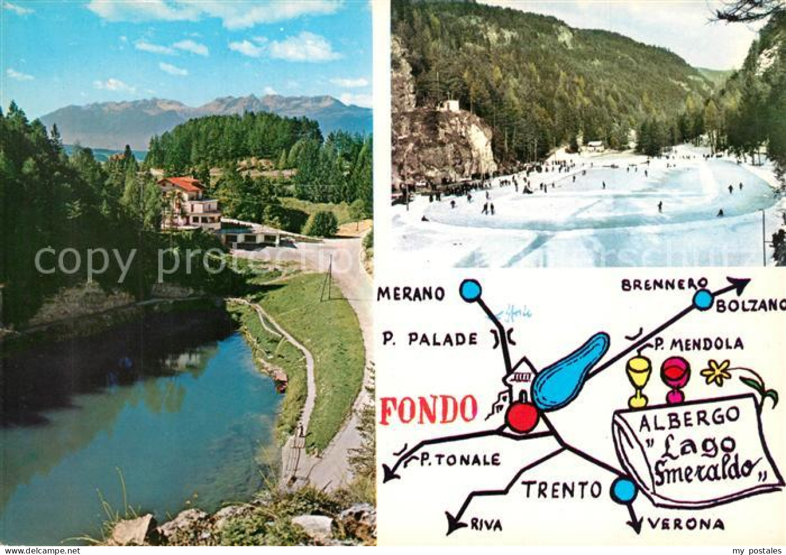 73327688 Fondo Trentino Albergo Lago Smeraldo Wintersport Eislaufbahn Fondo Tren - Autres & Non Classés