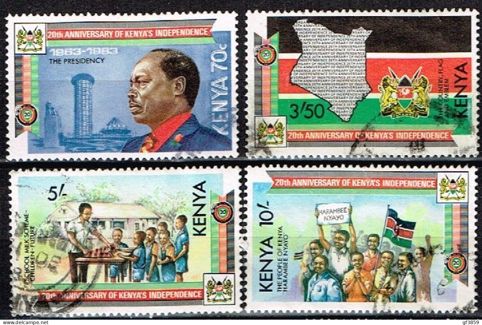 KENYA / Oblitérés/Used / 1983 - 20 éme Anniversaire De L'indépendance - Kenya (1963-...)