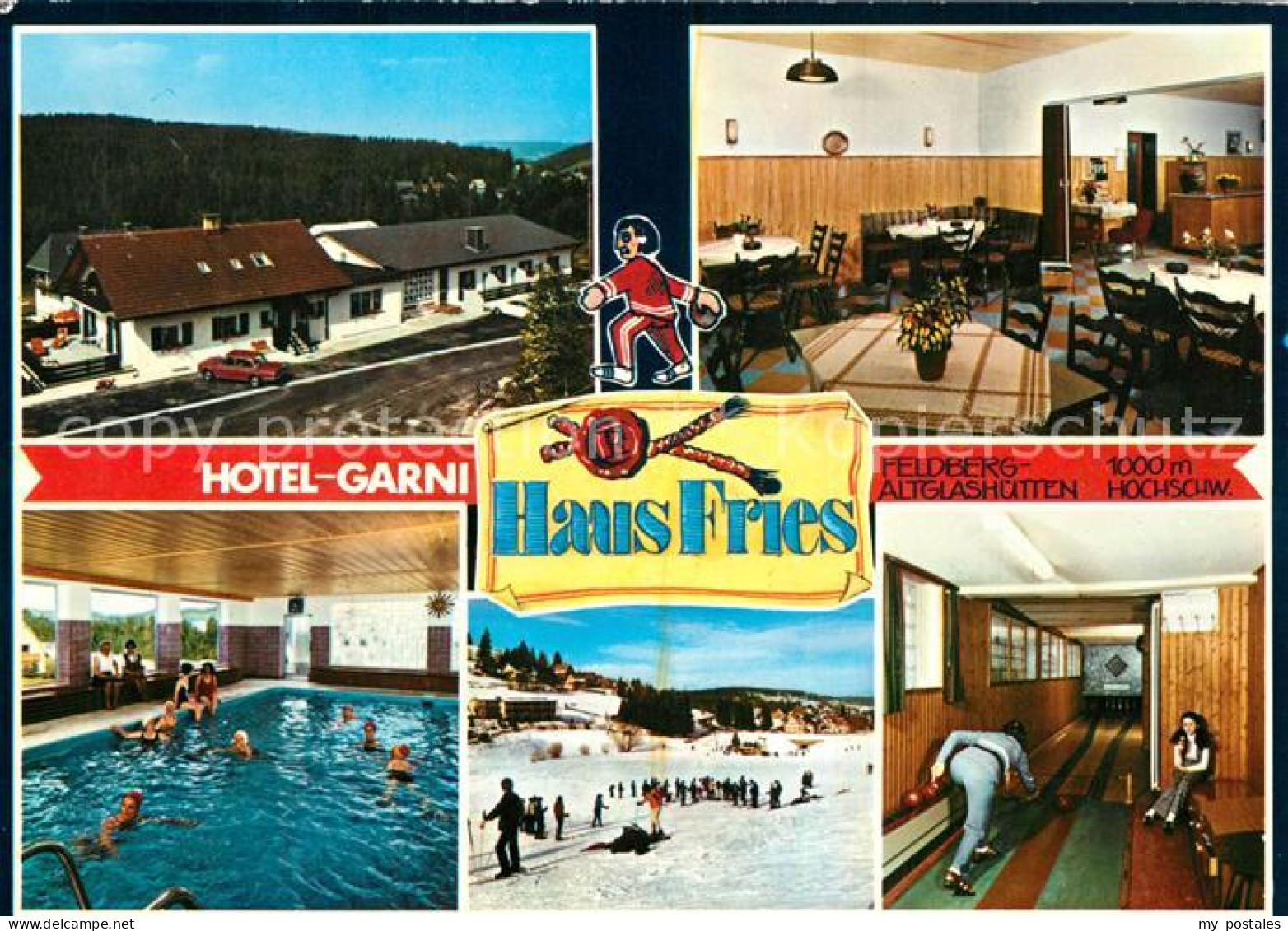73326502 Altglashuetten Hotel Garni Haus Fries Gaststube Hallenbad Skipiste Kege - Feldberg