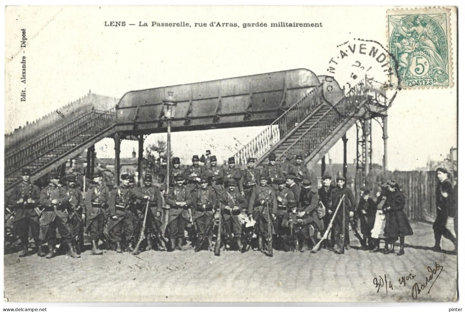 LENS - La Passerelle, Rue D'Arras - Gardée Militairement - Mine - Lens