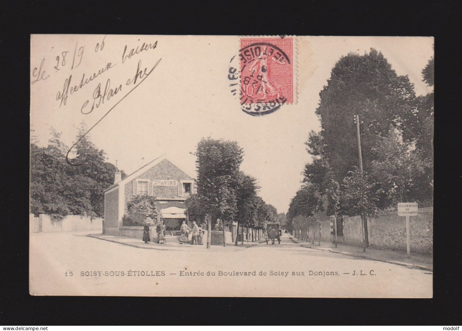 CPA - 91 - Soisy-sous-Etiolles - Entrée Du Boulevard De Soisy Aux Donjons - Animée - Circulée En 1906 - Sonstige & Ohne Zuordnung