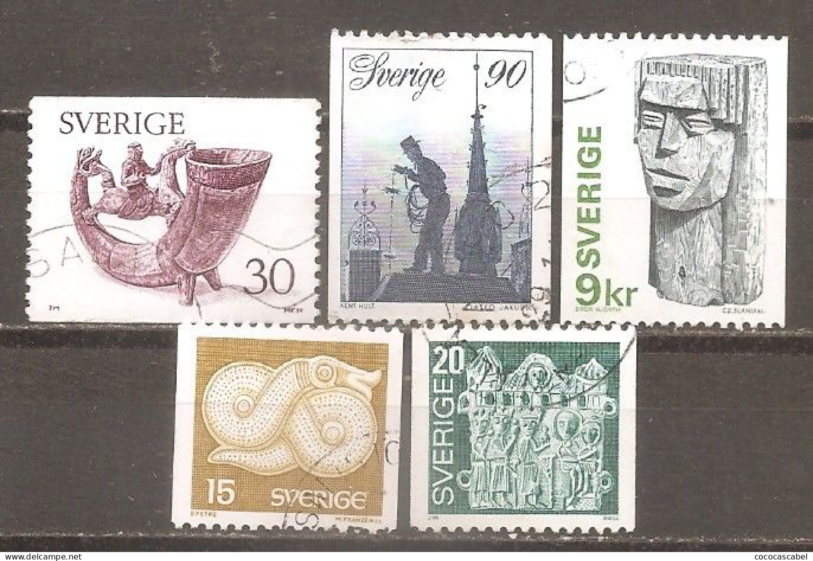 Suecia-Sweden Nº Yvert  934-38 (usado) (o) - Used Stamps