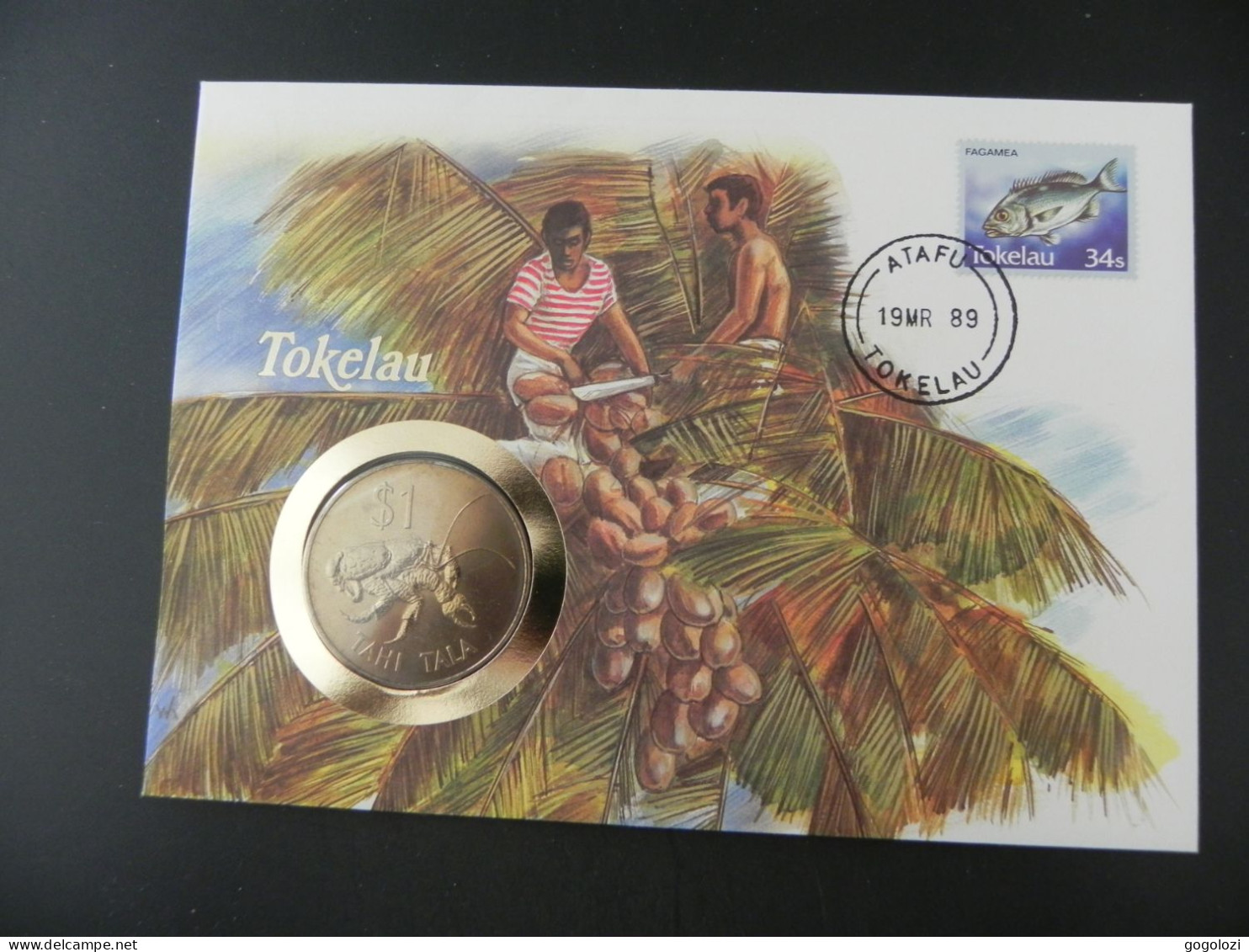 Tokelau 1 Dollar 1980 - Numis Letter 1989 - Autres – Océanie