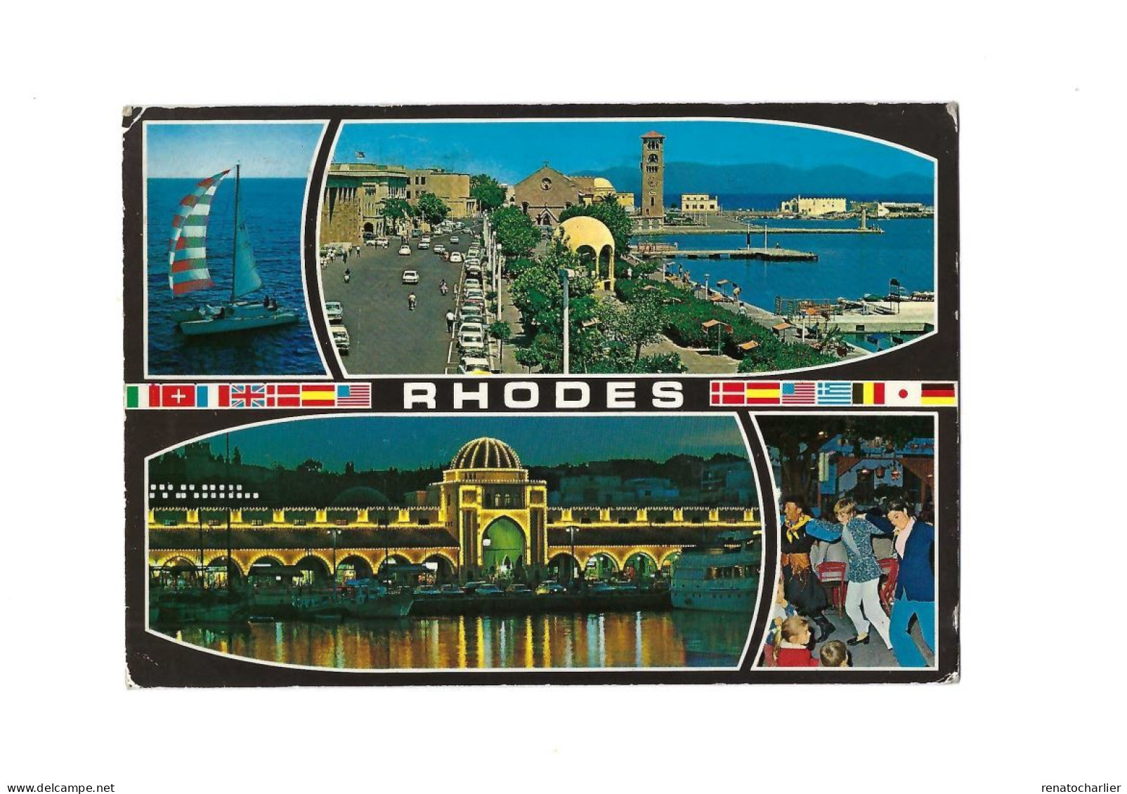 Rhodes.Expédié à Izegem (Belgique) - Griechenland