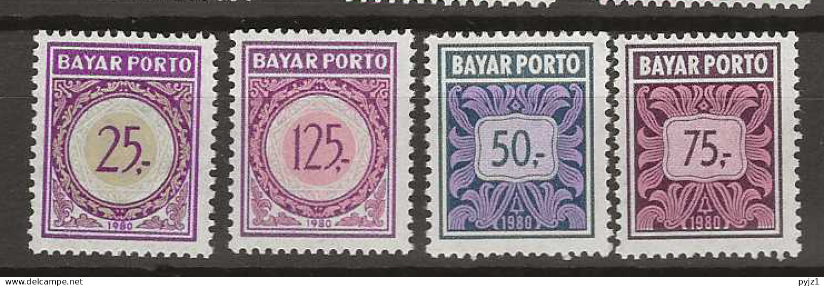 Port 1980 MNH Indonesia Mi 69-72 - Indonésie