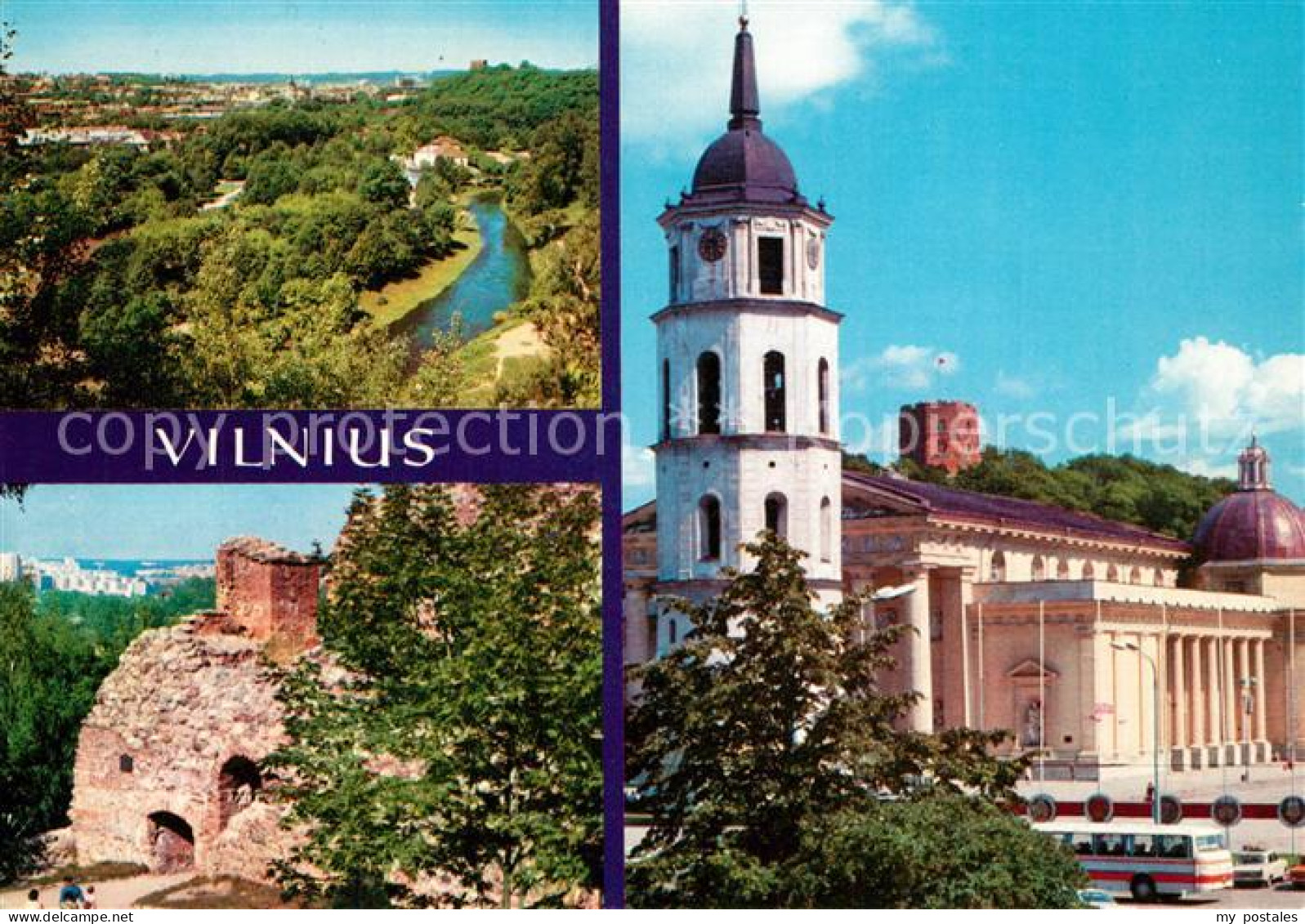 73325980 Vilnius Panorama Kathedrale Burgruine Vilnius - Litauen
