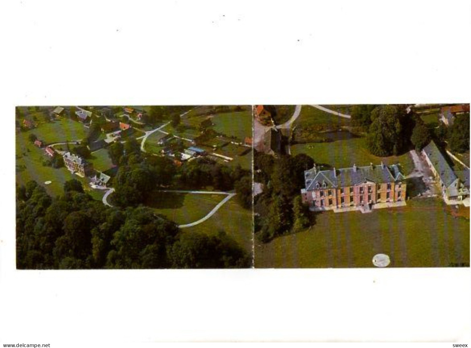 Camping De Bois - Clieu Chateau De Derchigny (derchigny Graincourt) Neuville Les Dieppe Carte Pliable En 2 - Andere & Zonder Classificatie