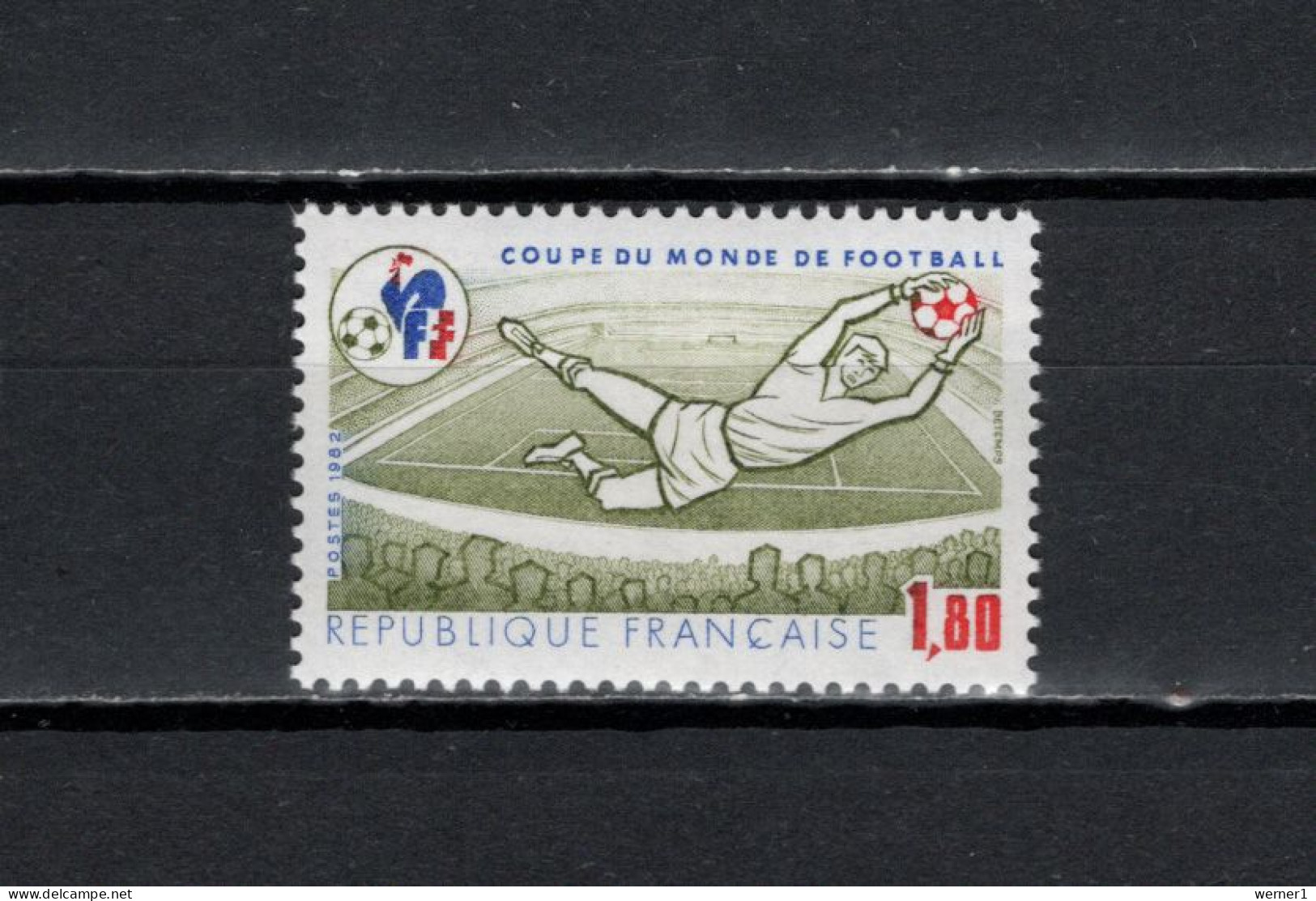 France 1982 Football Soccer World Cup Stamp MNH - 1982 – Espagne