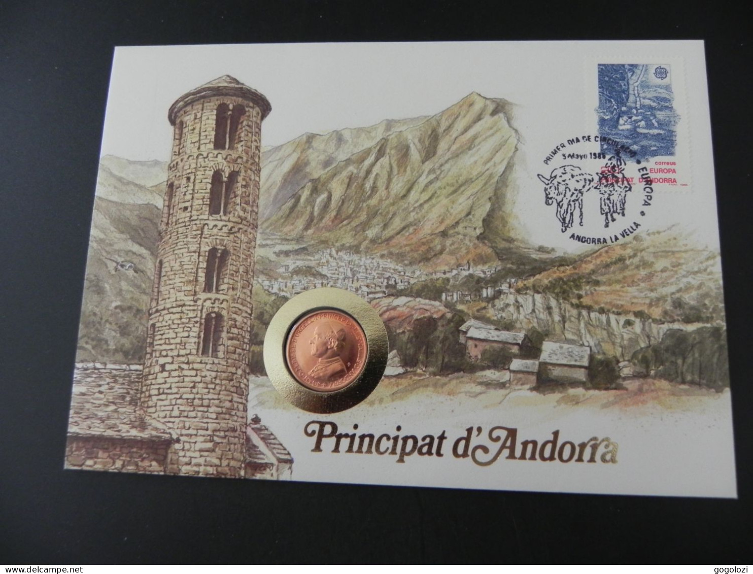 Andorra 25 Centims 1986 - Numis Letter 1988 - Andorra