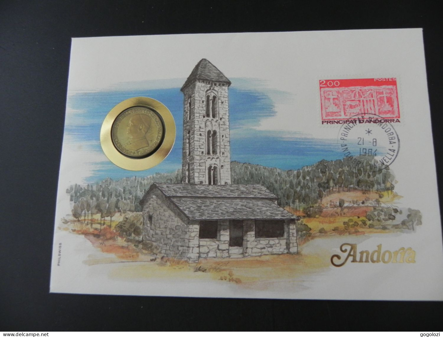 Andorra 1 Diner 1983 - Numis Letter 1984 - Andorra