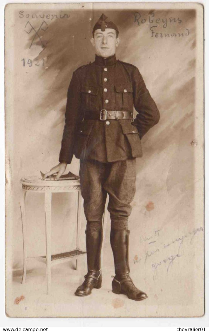 CPA-militaria_belgique_uniforme_01_1921 - Uniformi