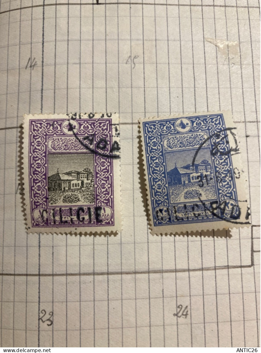 Colonie Francaise   CILICIE - Cilicie - 1919 - N° 50 - Et N°16 * (1919) 1pi Violet Et Noir Obliteres Charniere - Sonstige & Ohne Zuordnung