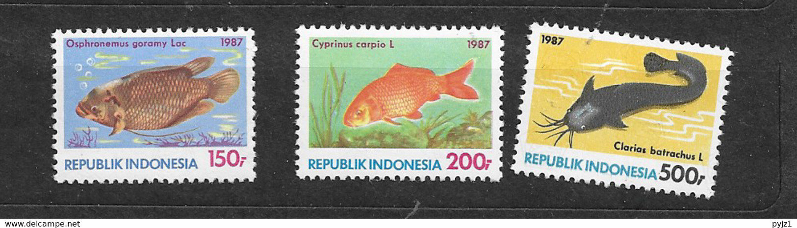 1987 MNH Indonesia Mi 1242-44, Postfris** - Indonesia