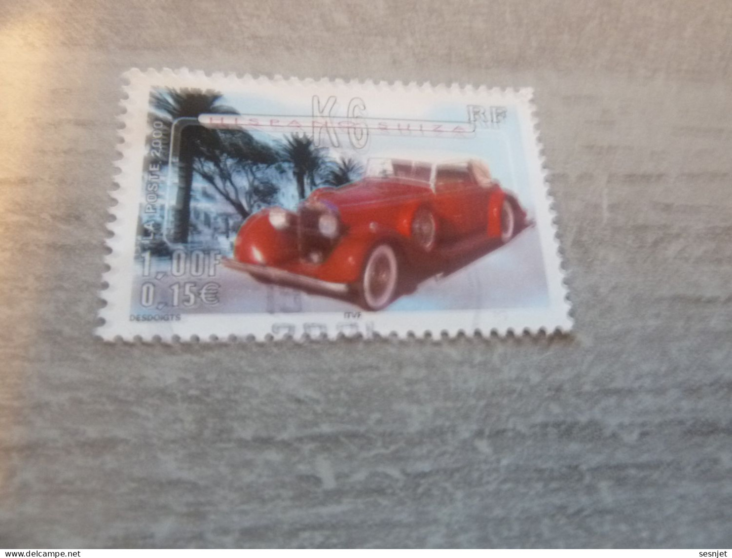 Hispano-Suiza K6 - Voiture Ancienne - 1f. (0.15 €) - Yt 3321 - Multicolore - Oblitéré - Année 2000 - - Autos