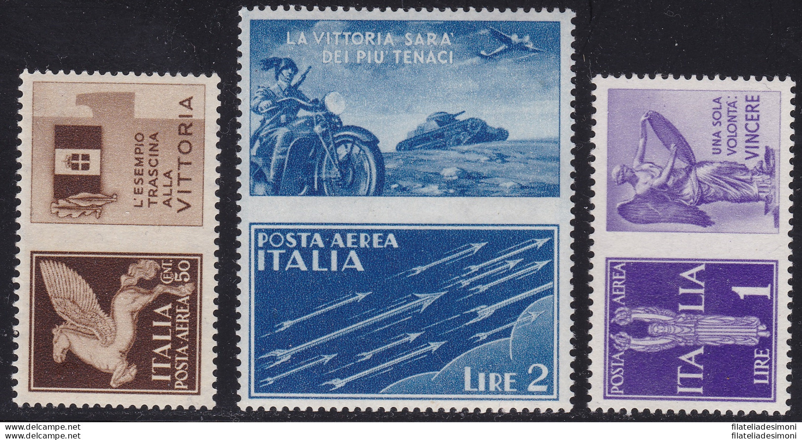 1942 REGNO DI ITALIA - N° 12A/12C Propaganda Di Guerra Non Emessi MNH/** BUONA  - Sonstige & Ohne Zuordnung