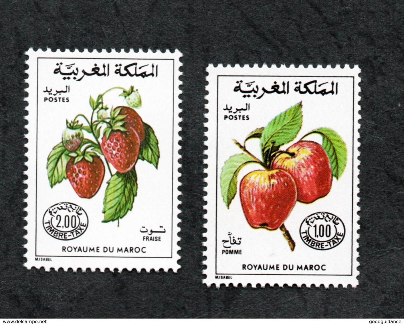 1986 - Morocco - Maroc - Fruits- Apple - Straberry - Pomme - Fraise - Complete Set 2v.MNH** - Frutta