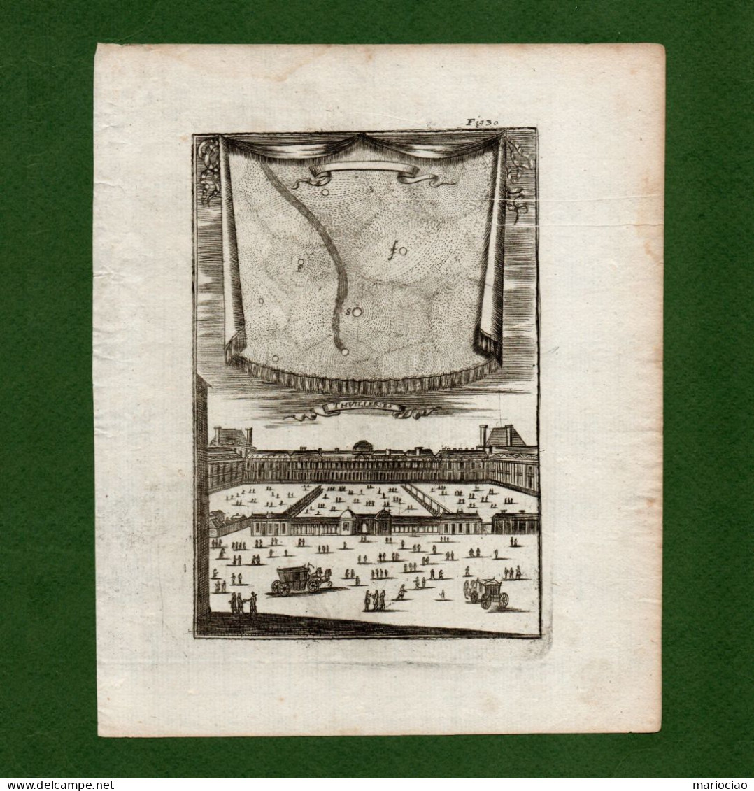 ST-FR PARIS Thuilleries 1683 Manesson Mallet - Estampes & Gravures