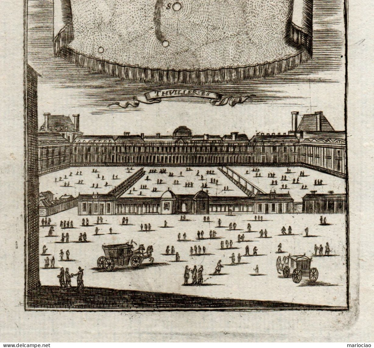 ST-FR PARIS Thuilleries 1683 Manesson Mallet - Estampes & Gravures