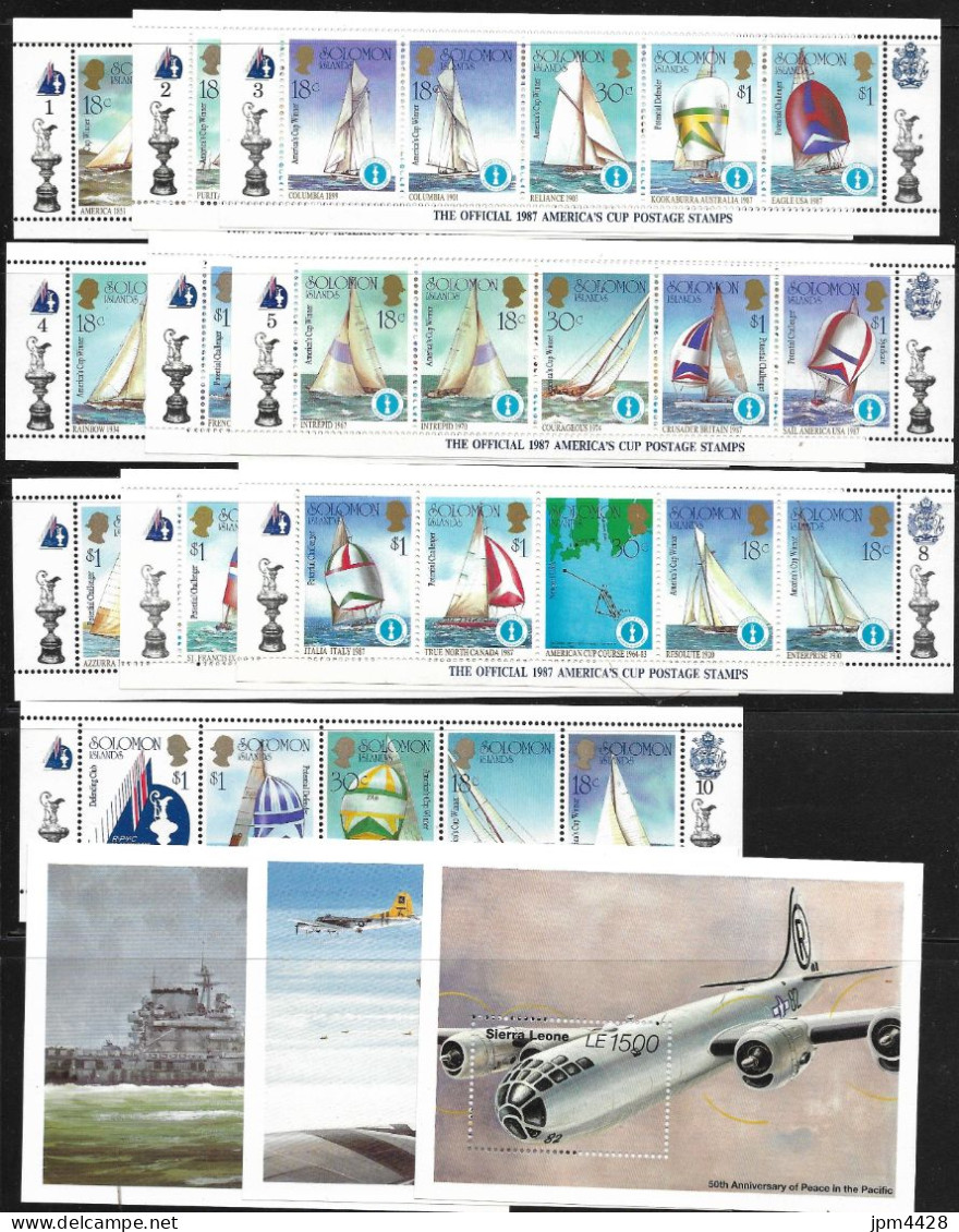 Grande Bretagne Lot Timbres, Blocs, Bandes, Iles Salomon, Antartique Britanique, Le Tout En Neuf**, Voir Les Scans - Verzamelingen