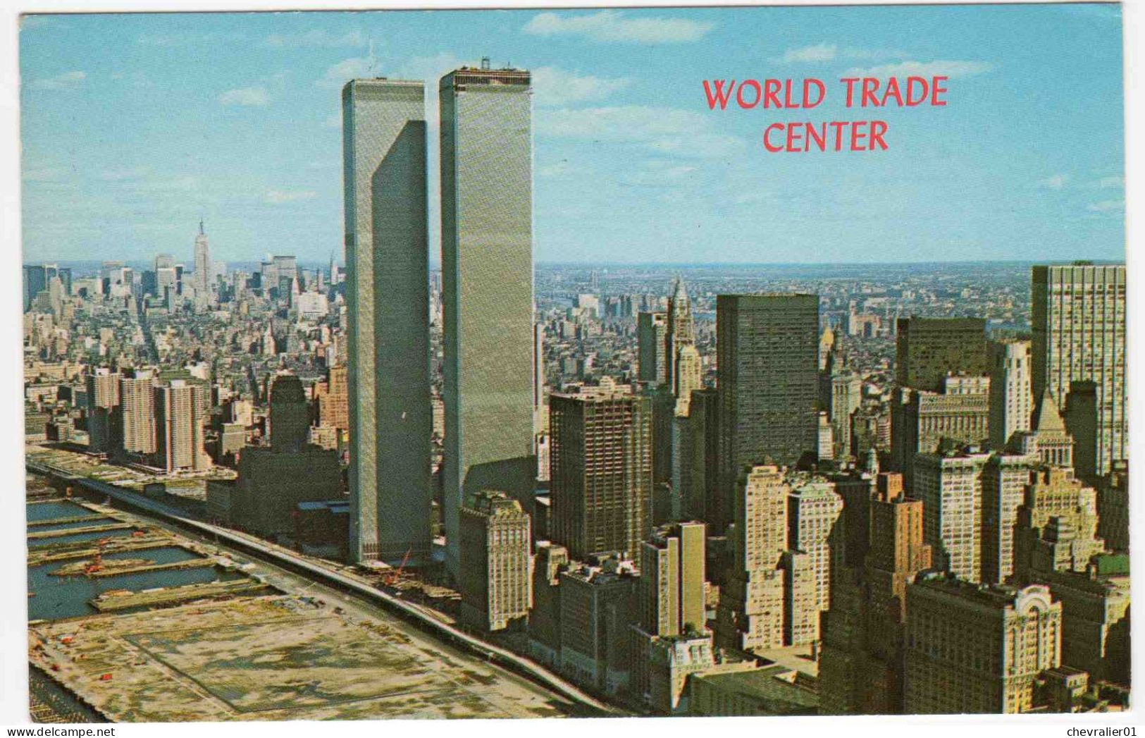 CPA-Etats-Unis_NY_New York_01_twin Towers_1990_4 Cartes Postales - Manhattan