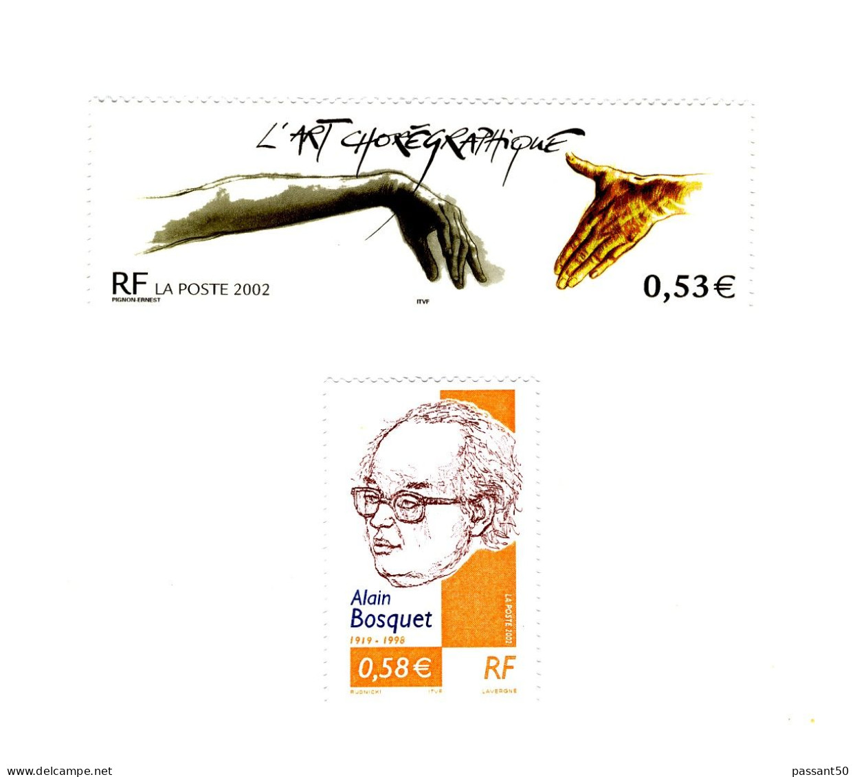 PROMO: Bosquet YT 3462a + Art Chorégraphique YT 3507a Sans Phospho. Voir Les Scans. Cotes Maury N° 3444a + 3489a : 70 €. - Unused Stamps