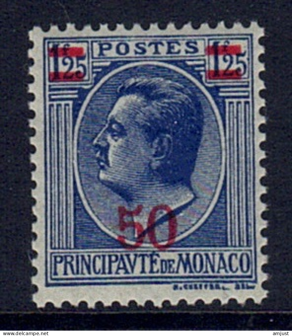 Monaco // 1926 // Timbres Neuf** MNH Nouvelle Valeur Avec Surcharge Signé Au Dos No. Y&T 108 - Neufs
