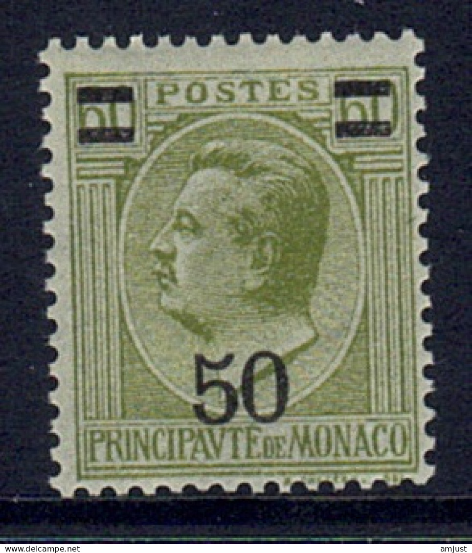 Monaco // 1926 // Timbres Neuf** MNH Nouvelle Valeur Avec Surcharge Signé Au Dos No. Y&T 105 - Ongebruikt