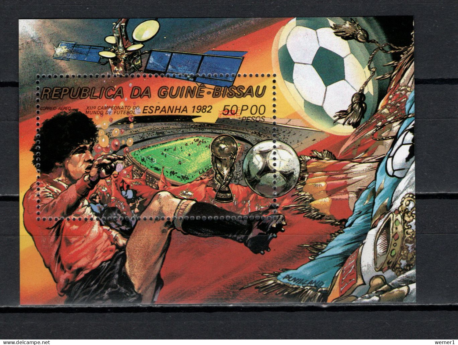 Guinea - Bissau 1982 Football Soccer World Cup, Space S/s MNH - 1982 – Spain