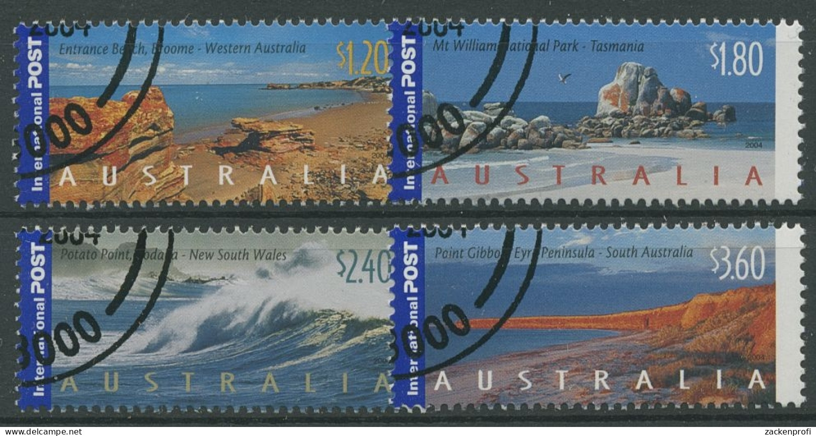 Australien 2004 Sehenswürdigkeit. U. Landschaften Australiens 2352/55 Gestempelt - Oblitérés