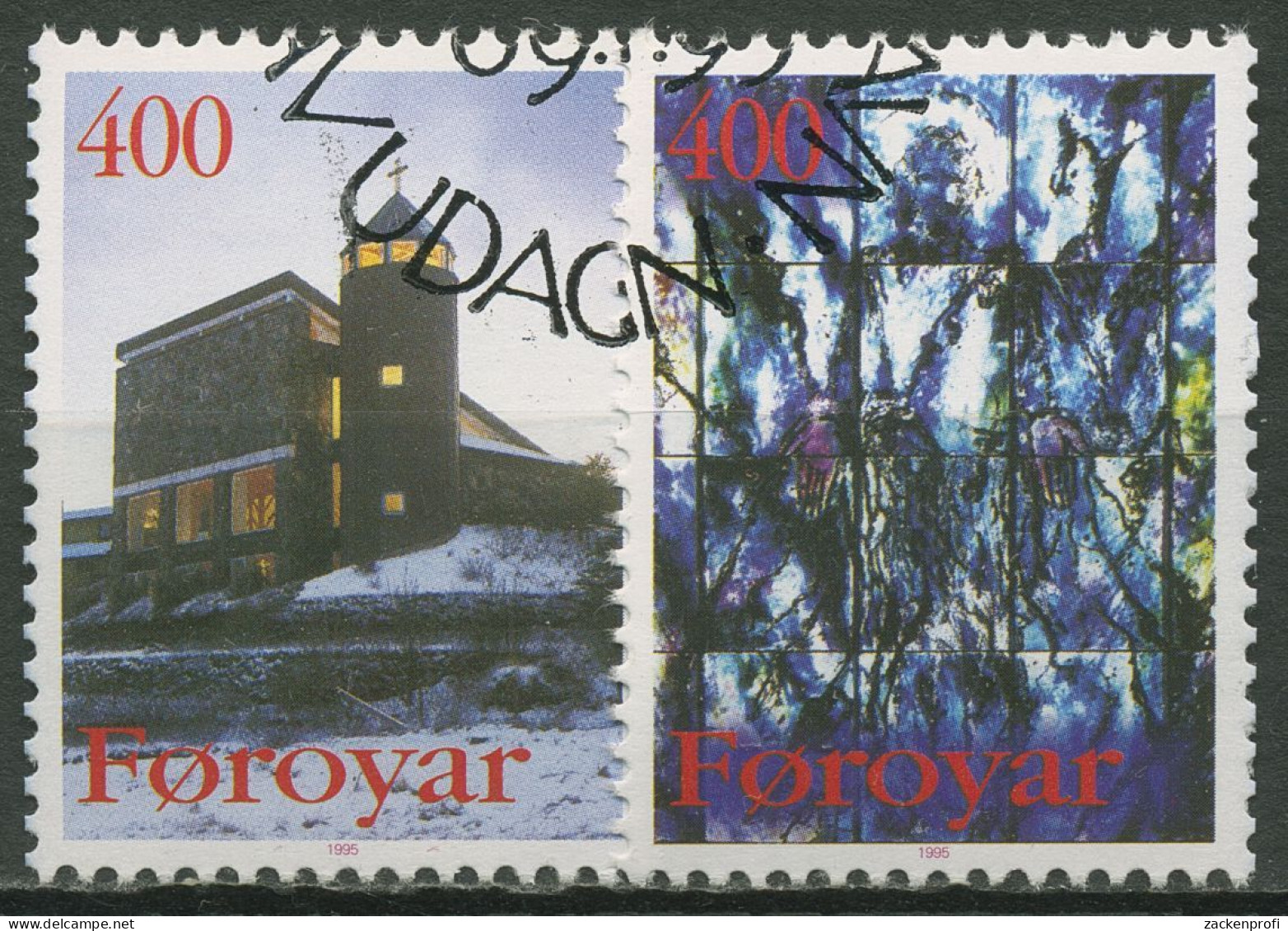 Färöer 1995 Katholische Kirche 289/90 Gestempelt - Faroe Islands