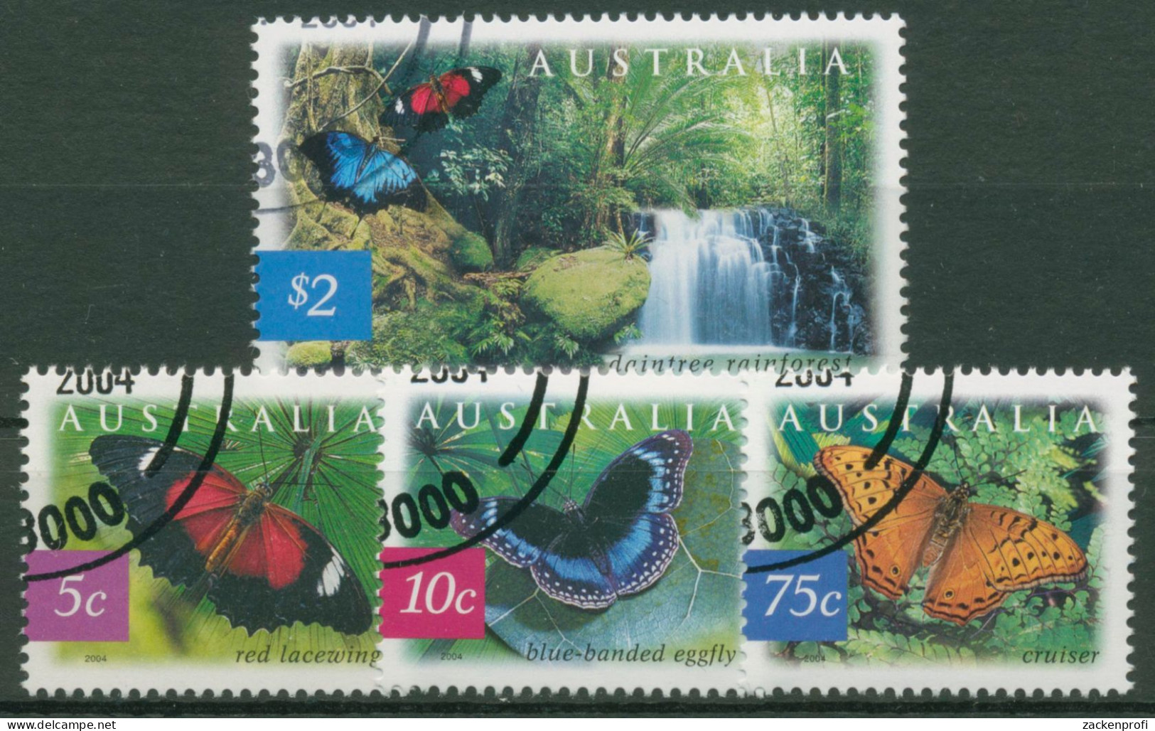 Australien 2004 Fauna Und Flora Des Australischen Regenwaldes 2307/10 Gestempelt - Used Stamps