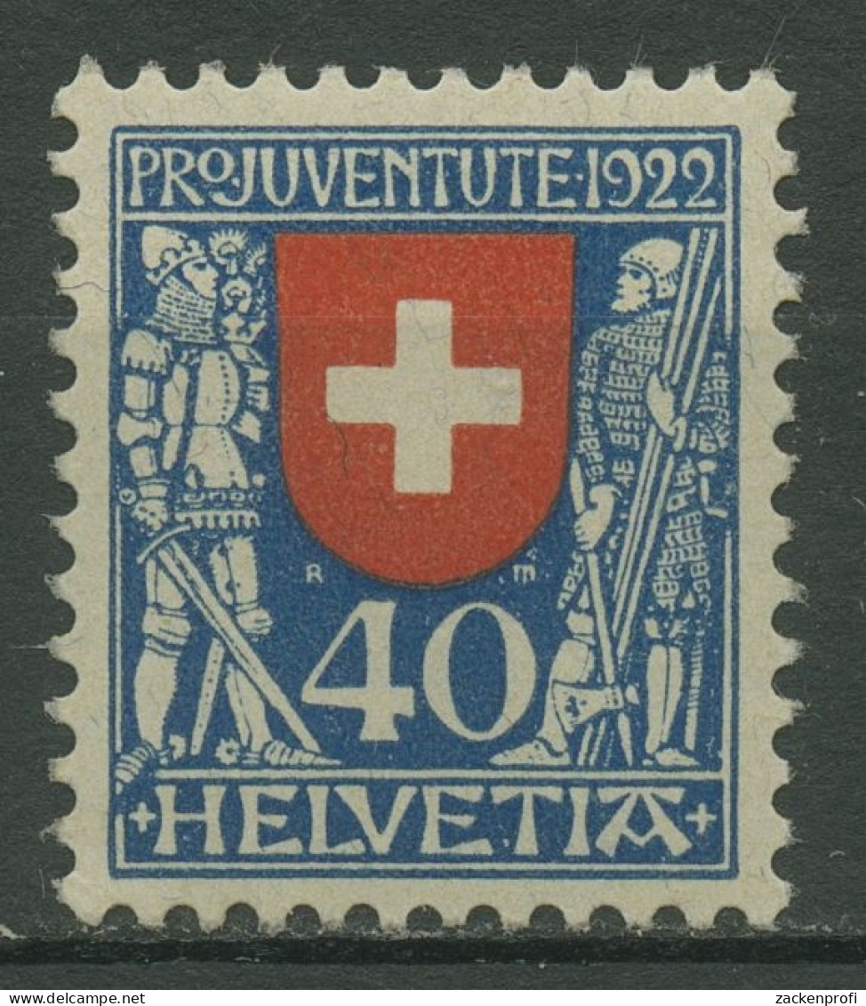 Schweiz 1922 Pro Juventute Wappen (V) 178 Postfrisch - Nuovi