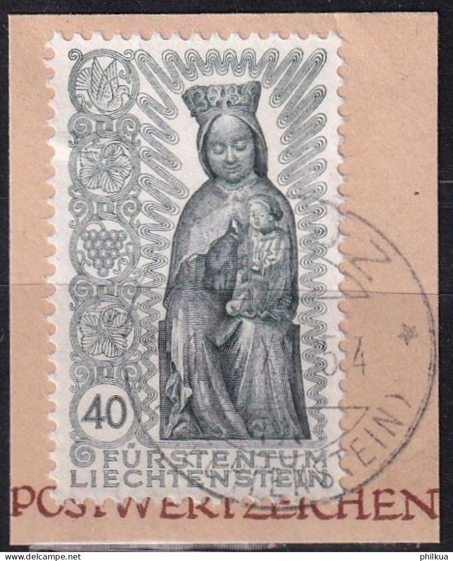 MiNr. 330 Liechtenstein 1954, 16. Dez. Abschluss Des Marianischen Jahres - Ausschnitt Sauber Gestemptelt - Usati