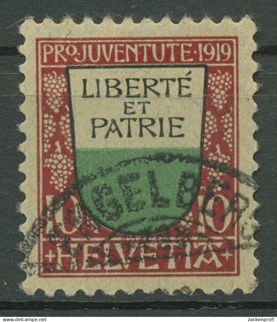 Schweiz 1919 Pro Juventute Wappen (II) 150 Gestempelt - Usati