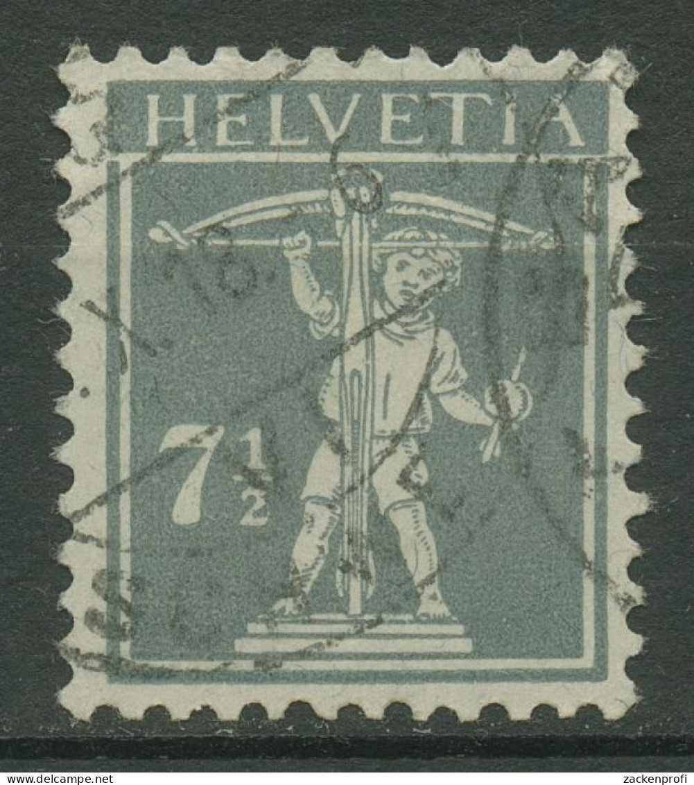 Schweiz 1915 Freimarke Tellknabe Type III, 138 X III Gestempelt - Usati