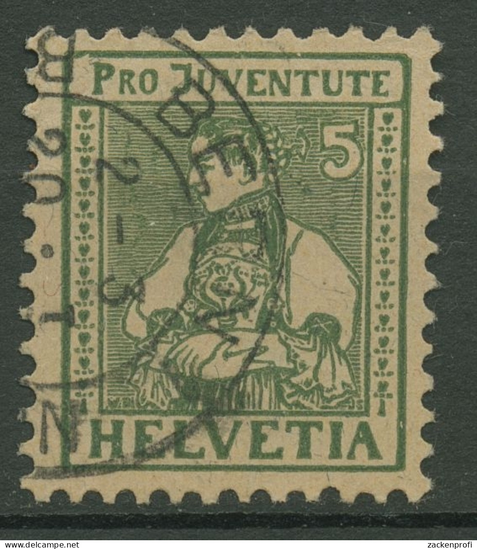 Schweiz 1917 Pro Juventute Trachten (III) 134 Gestempelt - Used Stamps
