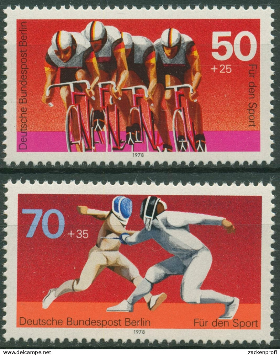 Berlin 1978 Sporthilfe Radsport Fechten 567/68 Postfrisch - Ungebraucht