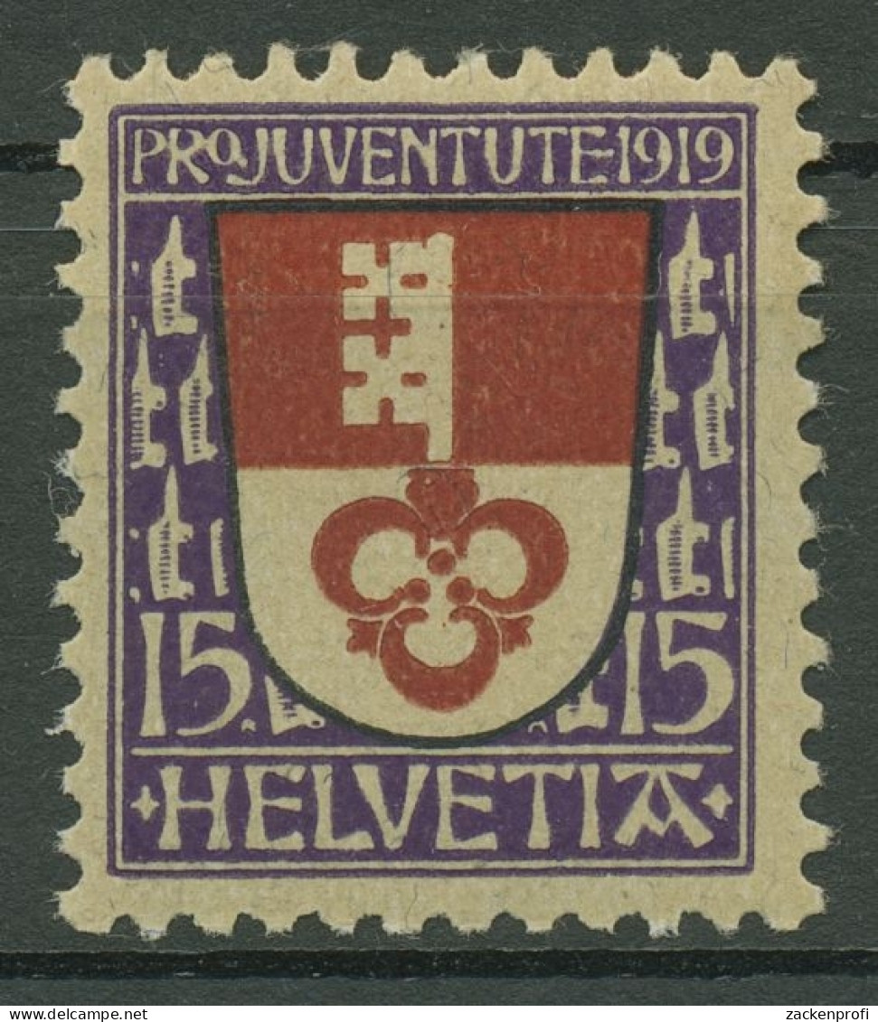 Schweiz 1919 Pro Juventute Wappen (II) 151 Postfrisch - Neufs