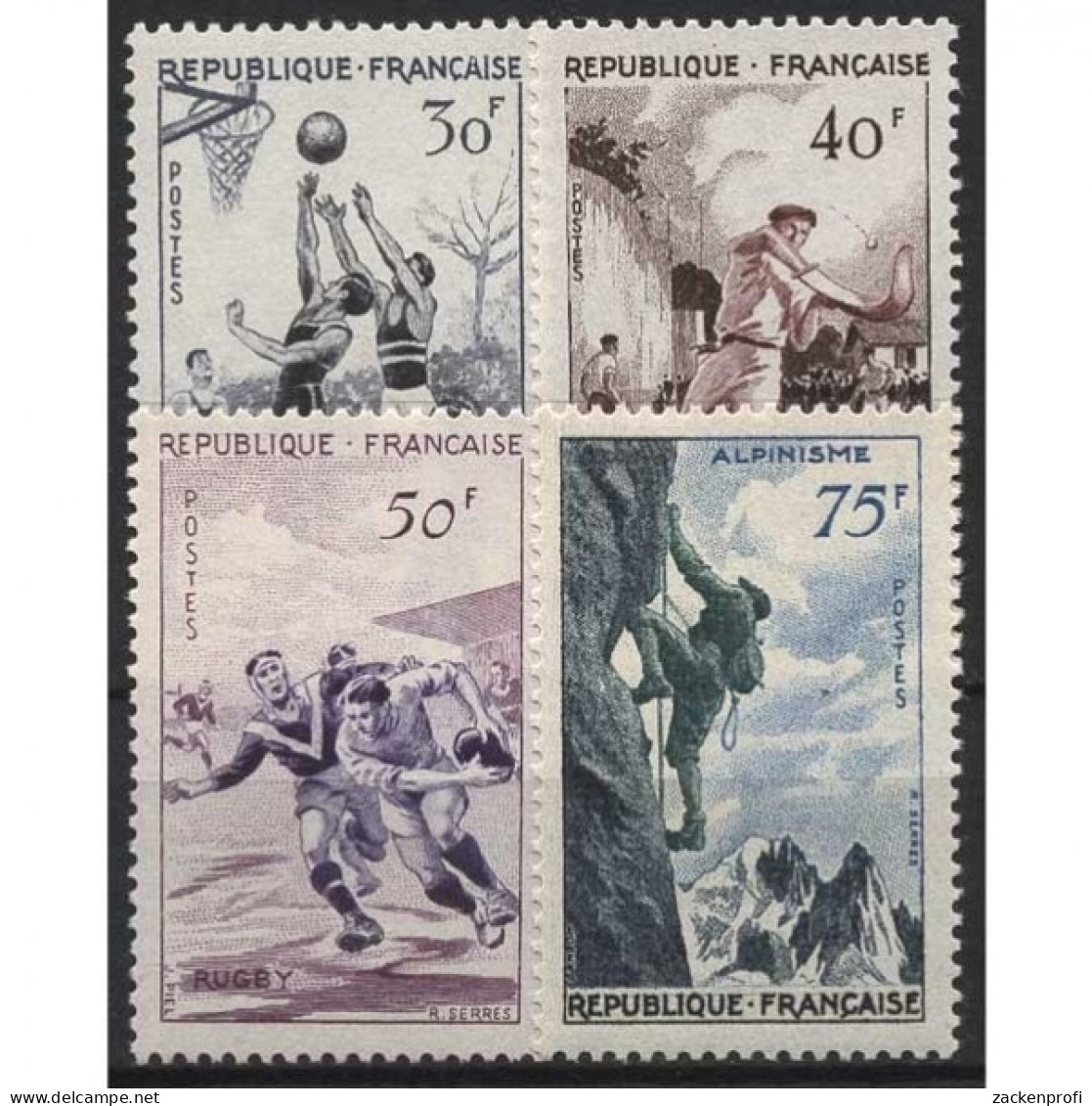 Frankreich 1956 Freimarken Sportarten 1100/03 Postfrisch - Ongebruikt